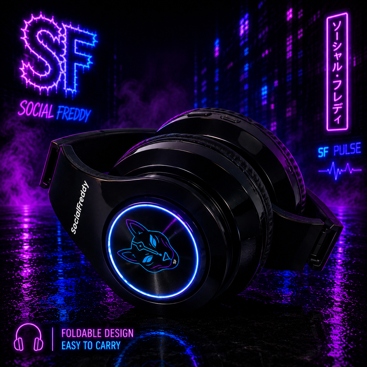 SocialFreddy Pulse Headphones