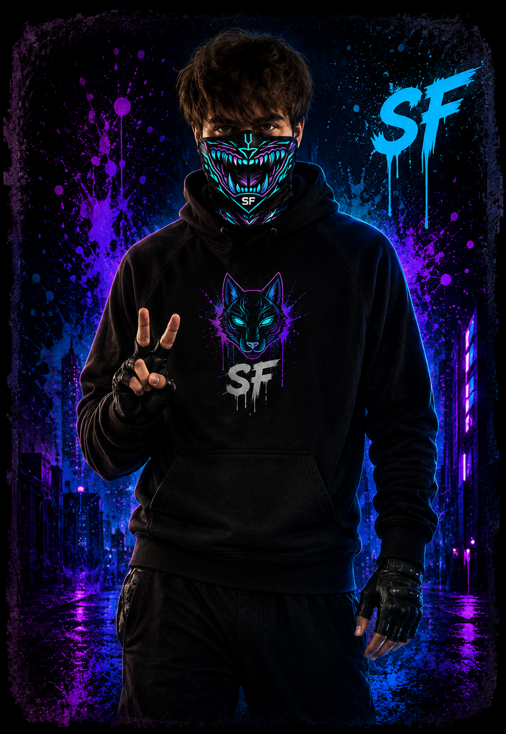 SocialFreddy Neck Gaiter
