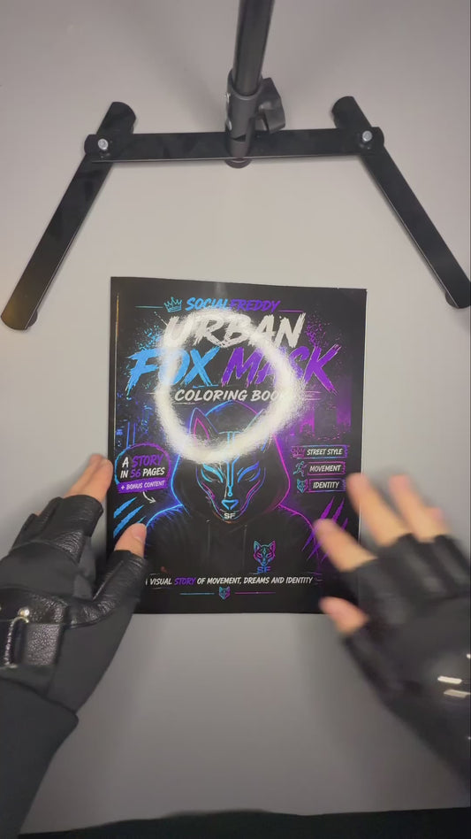 Urban Fox Mask Coloring Book